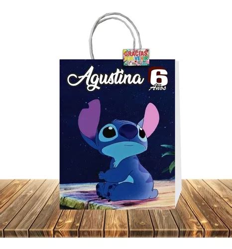 Bolsas Dulceras Personalizadas Stitch Etiqueta Cuotas Sin Inter S