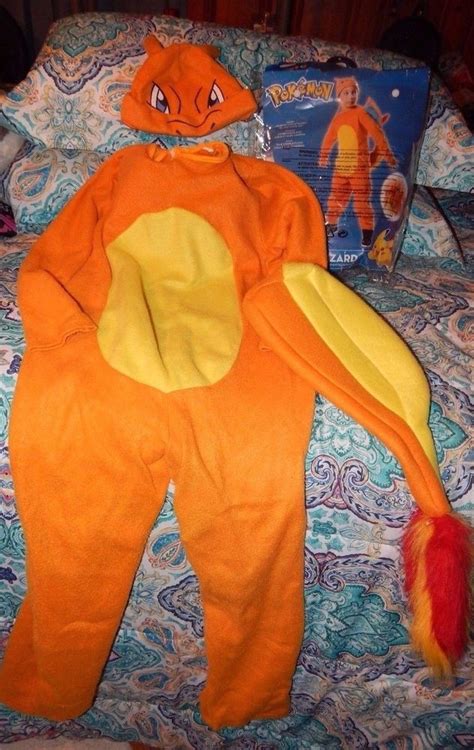 Pokemon Charizard Boy Child Halloween Costume Size Medium 8 10 Rubie