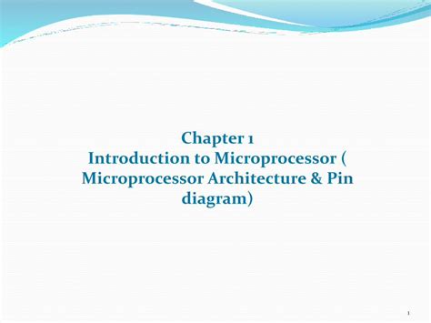 Pdf Chapter 1 Microprocessor Introduction Dokumentips