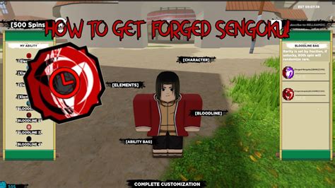 How To Get Forged Sengoku Shindo Life Roblox YouTube