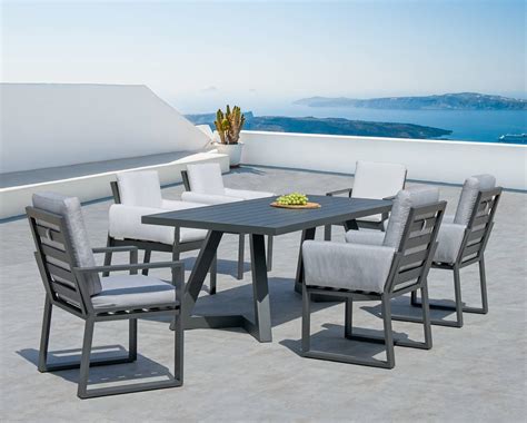 Mesa De Aluminio O Tablero Hpl Gloris De Hevea Jard N Terraza