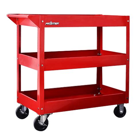 FRONTIER 29 in. 3-Tray Rolling Tool Cart, Red - Walmart.com