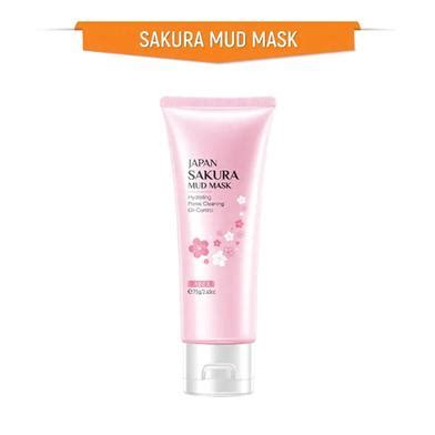 Laikou Sakura Mud Mask Deep Clean Whitening Remove Blackhead