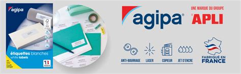 Apli Agipa Boite Tiquettes Adh Sives Blanches Multiusages