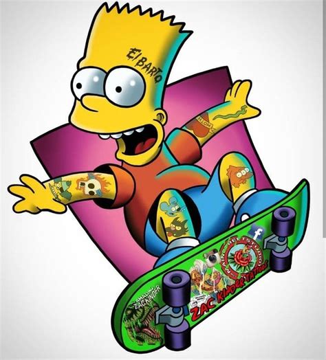 Bart Simpson Skateboarding Wallpaper - lingever