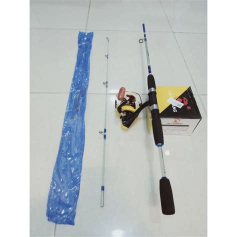 Jual Set Pancing Laut Joran Exori Fiber Solid Lbs Reel Lieyuwang