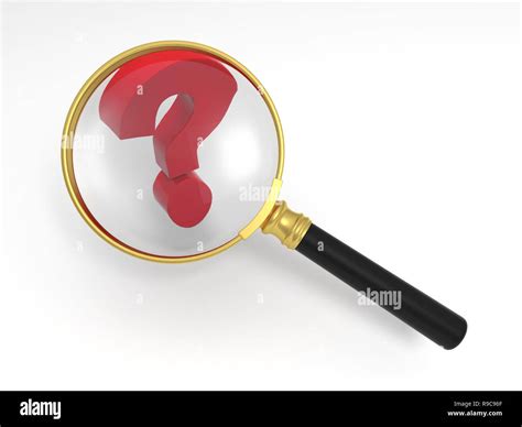 Magnifying Glass And Question Mark Stock Photo Alamy