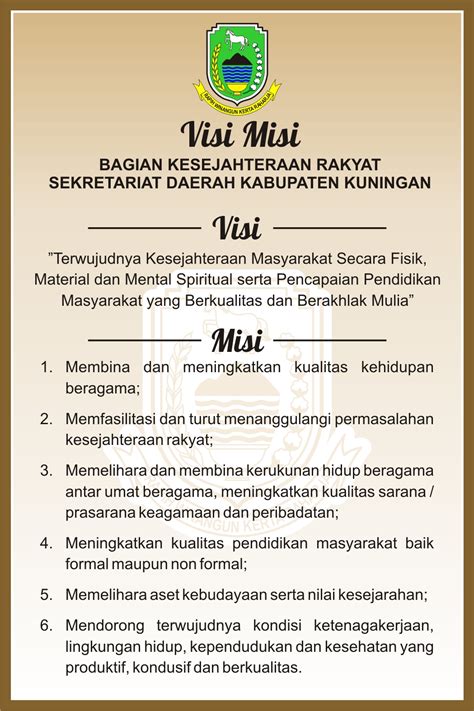 Detail Contoh Visi Misi Organisasi Koleksi Nomer