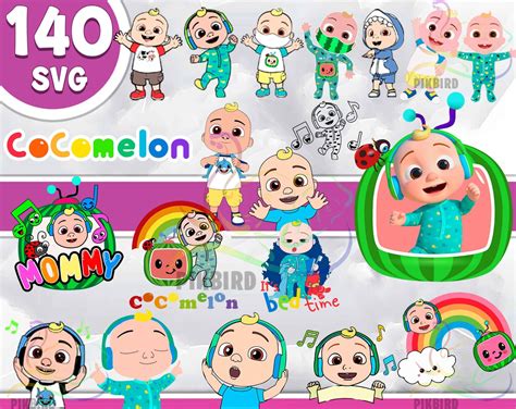 Mega Bundle Cocomelon Svg Bundle Cocomelon Clipart Cocomelon Etsy