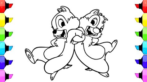 How To Draw Chip And Dale Step By Step Easy Drawing Painting And