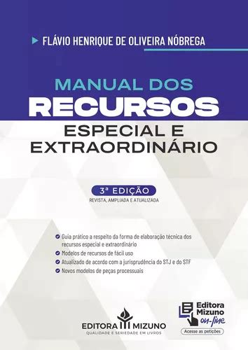 Livro Manual Dos Recursos Especial E Extraordin Rio Edi O