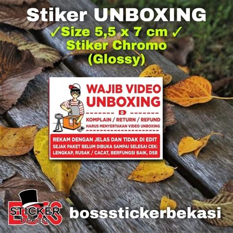 Jual STIKER LABEL PENGIRIMAN STIKER VIDEO UNBOXING STIKER LABEL