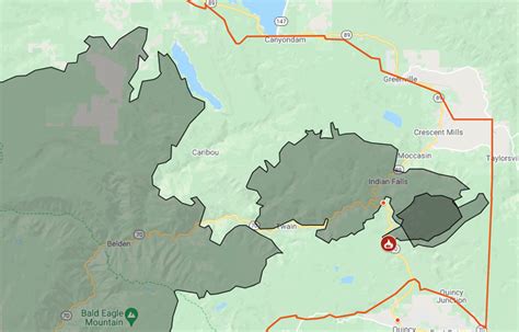 Map Dixie Fire Perimeter And Evacuations Two Main Fires Meet East