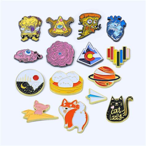 No Minimum Custom Logo Metal Cute Anime Animal Hat Pins Crafts Brooch