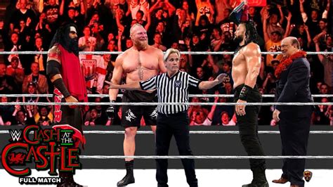 Full Match Roman Reigns Vs Veer Mahaan Vs Brock Lesnar Wwe Clash At