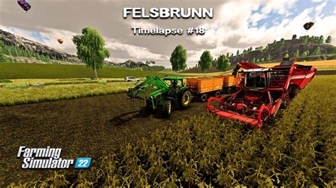 Big POTATO CORN Harvest Transporting POTATOES Felsbrunn FS22