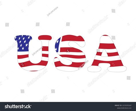usa symbol vector illustrator eps  stock vector royalty
