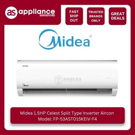 Midea 15hp Celest Split Type Inverter Aircon Fp 53ast015keiv F4 Lazada Ph