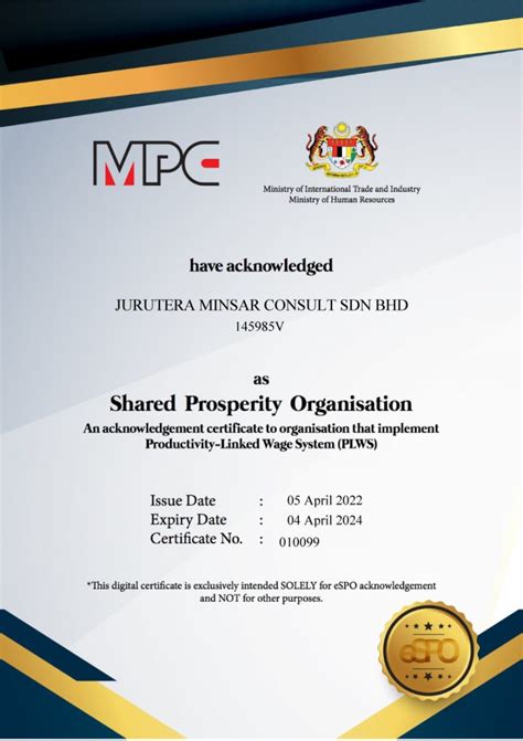 Shared Prosperity Organisation Jurutera Minsar Sdn Bhd