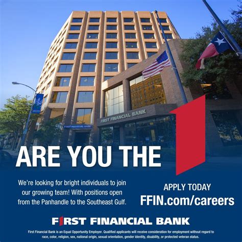 First Financial Bank Texas on LinkedIn: Calling all talented ... 