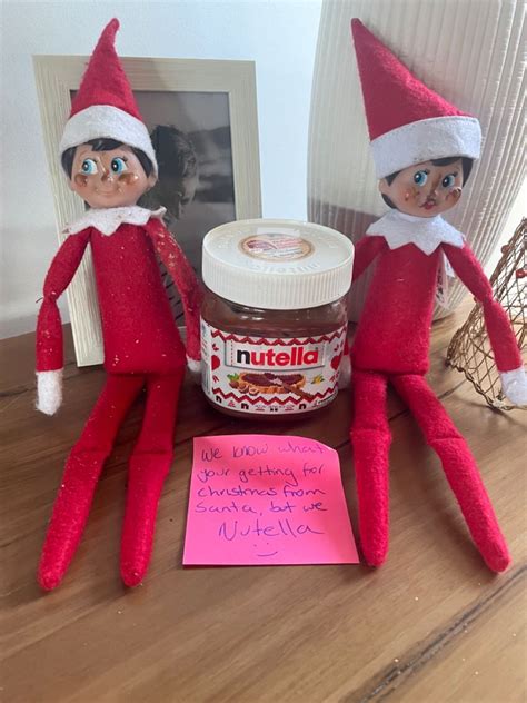 Nutella Elf Elf Ideas Easy Awesome Elf On The Shelf Ideas Elf Fun