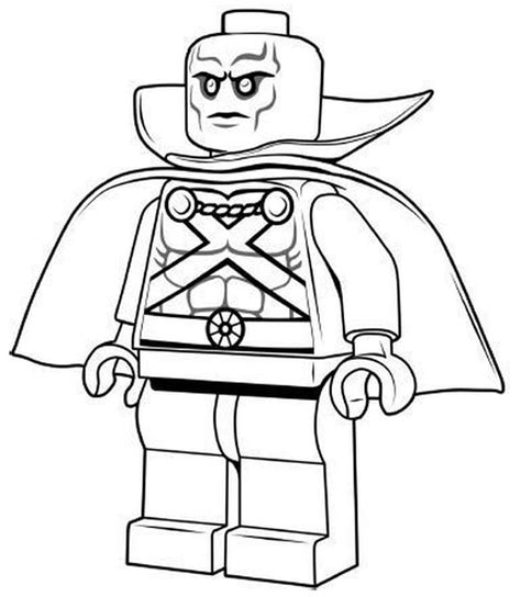 Cool Martian Manhunter Coloring Page Free Printable Coloring Pages