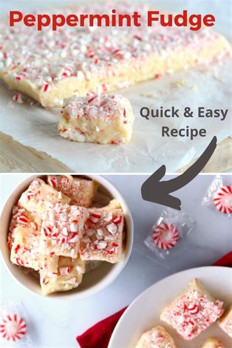 Super Easy White Chocolate Peppermint Fudge Recipe