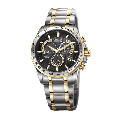 Citizen Men S Chrono Perpetual A T Alarm Chronograph Radio Controlled