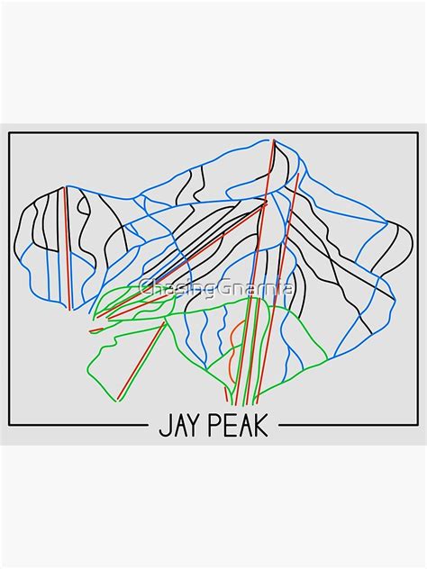 "Jay Peak Trail Rating Trail Map" Poster for Sale by ChasingGnarnia | Redbubble