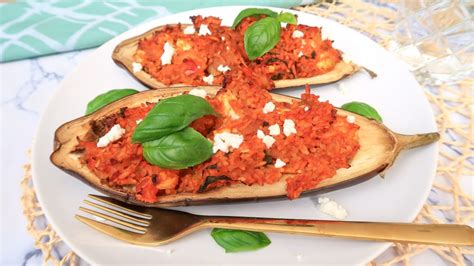 Gevulde Aubergine Met Feta En Rijst Optima Vita