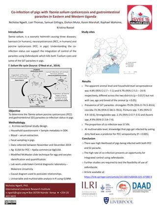 Co Infection Of Pigs With Taenia Solium Cysticercosis And