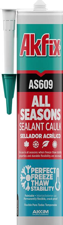 AS609 All Seasons Caulk Sealant Akfix