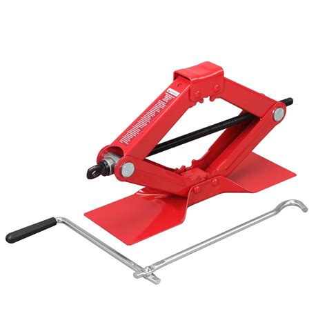 Hyper Tough 1 12 Ton Scissor Jack With Large Base Red T10152w