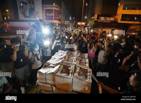 June 24 2021 Hong Kong Hong Kong Journalists Take Photos Of The