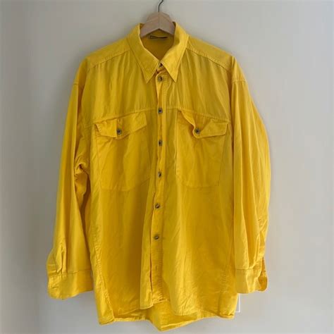 Versace Shirts Yellow Versace Shirt Poshmark