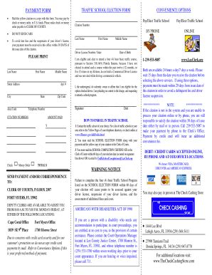 Fillable Online Mail The Yellow Citation Or A Copy With This Form Fax