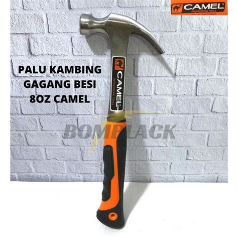 Camel Palu Kambing Gagang Besi Oz Grip Karet Paku Martil Claw Hammer