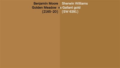 Benjamin Moore Golden Meadow 2165 20 Vs Sherwin Williams Gallant Gold