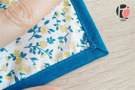 How To Sew A Mitered Corner Using Bias Binding Tape Patterns By