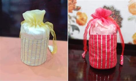 Diwali Multicolor Designer Potli Jar Bags For Gift Packing E Return Gifts