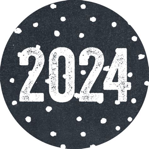 Kerst Sticker Sluitzegel Zelf Maken Jaartal 2024