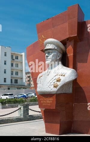 Jukov Statue At The Marshall Jukov House Museum In Ulaanbaatar