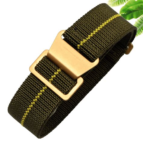 Mm Elastic Nato Watch Strap Green Yellow Invella