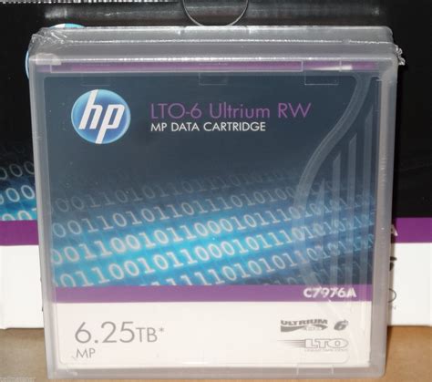 Hp C7976a Lto 6 Ultrium Cinta 25 625 Tb Parte C7976a Us 9000