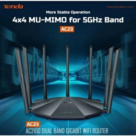 Jual Tenda AC23 AC2100 Dual Band Gigabit WiFi Router 2 4GHz 5GHz