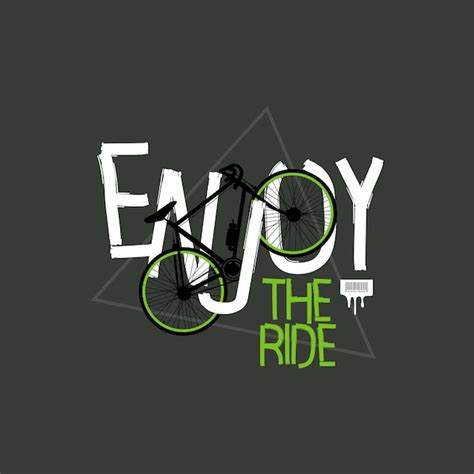 Premium Vector Enjoy The Ride Typography Design Tshirt Print Vector