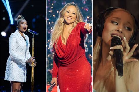 Ariana Grande Mariah Carey And Jennifer Hudson Perform Together In The