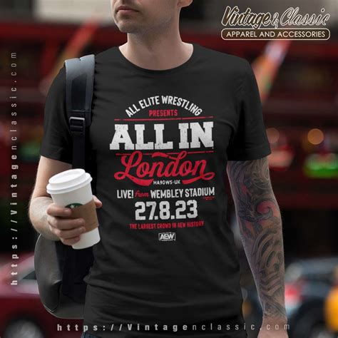 Aew All In Live From Wembley Stadium 27 8 23 Shirt - Vintagenclassic Tee