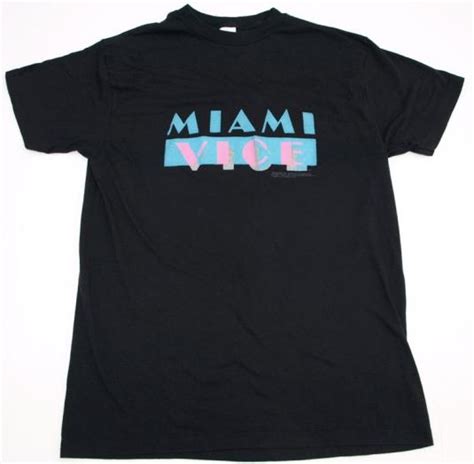 Vintage 80s 1984 Original Miami Vice Logo T Shirt 5050 Defunkd