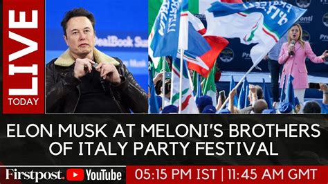 LIVE Tesla CEO Elon Musk Speaks At Italian PM Giorgia Meloni S